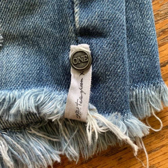One Teaspoon Outlaw Boyfriend Short, Blue Cult, 25 - Picture 8 of 9